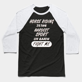 Horses Riding Girls Women Stable Reithof Baseball T-Shirt